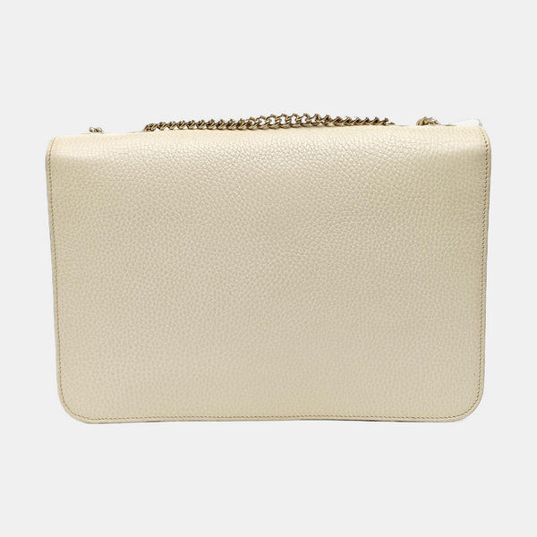 Interlocking G Large Calfskin Beige