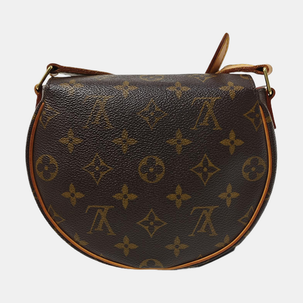 TAMBOURINE Monogram Coated Canvas Brown
