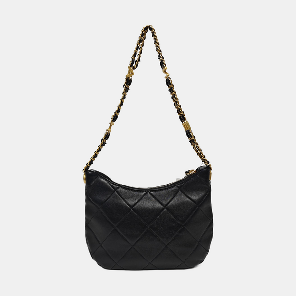 23K Quilted Lambskin Black