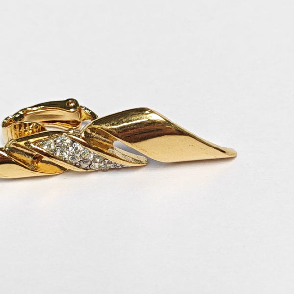 Metal Gold Clip On Earrings