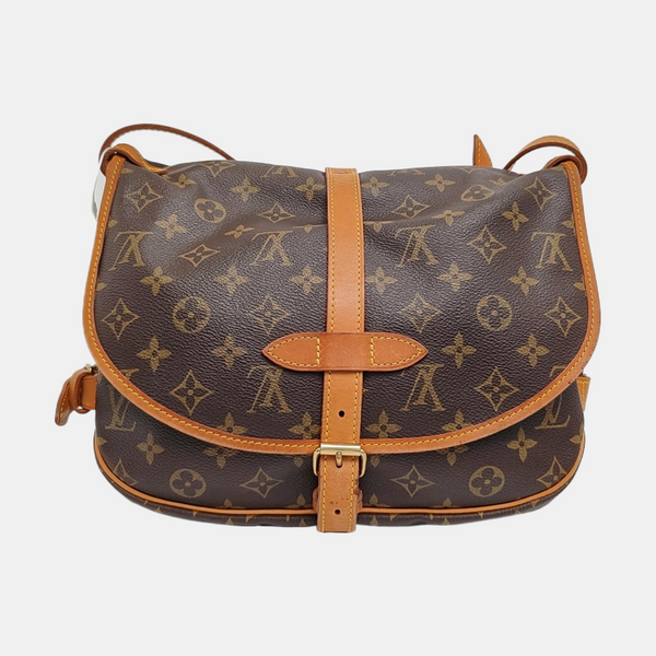 SAUMUR Monogram Coated Canvas Brown
