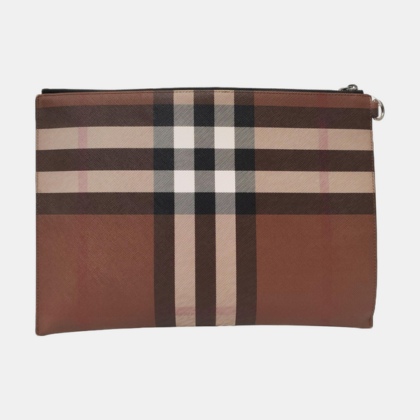 Large Coated Canvas Brown