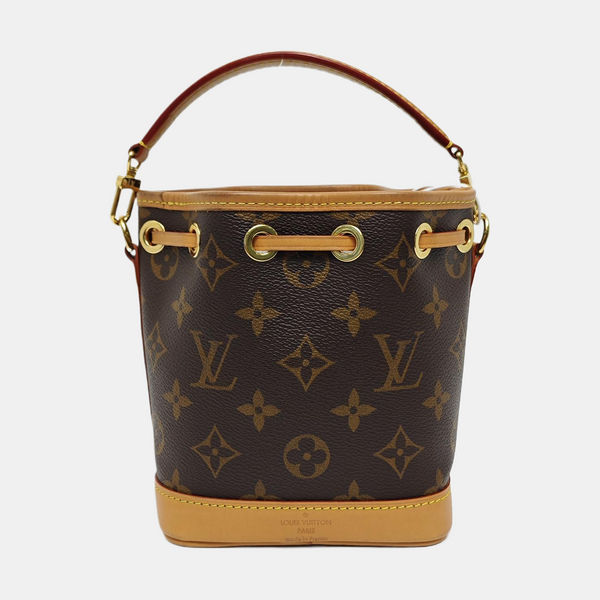 NOÉ Nano Monogram Coated Canvas Brown