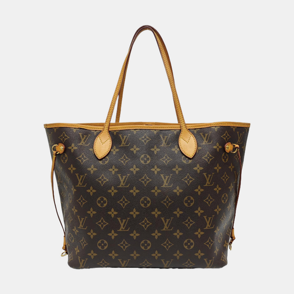 NEVERFULL MM Monogram Coated Canvas Brown
