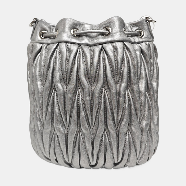 Matelassé Quilted Lambskin Silver