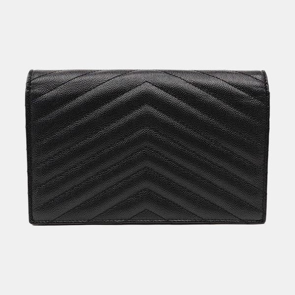 MONOGRAM WOC Chevron Calfskin Black