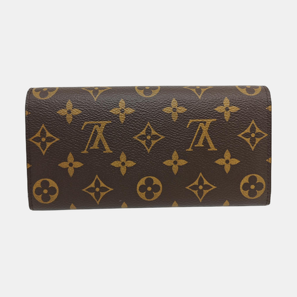 EMILIE Monogram Coated Canvas Brown Wallet