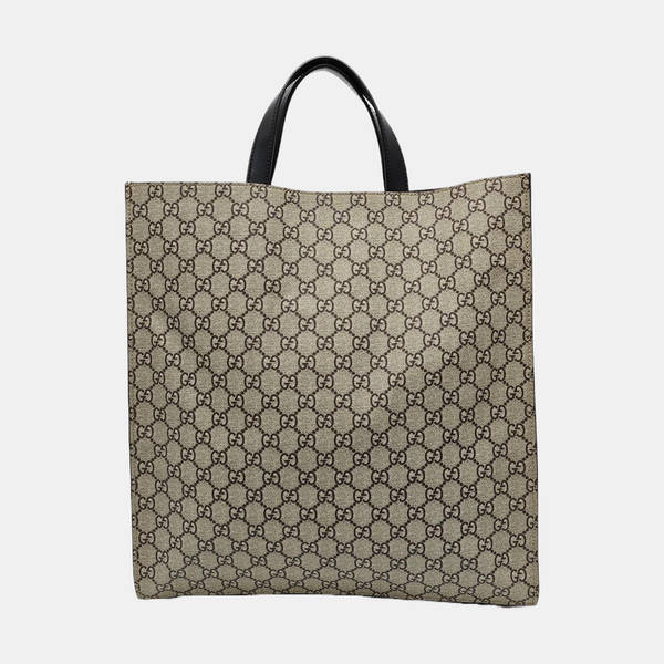 Monogram Coated Canvas Tote Bag Beige