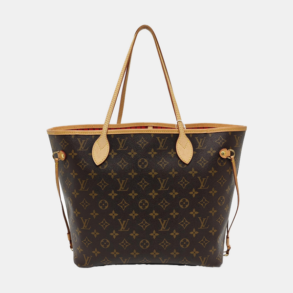 NEVERFULL MM Monogram Coated Canvas Brown