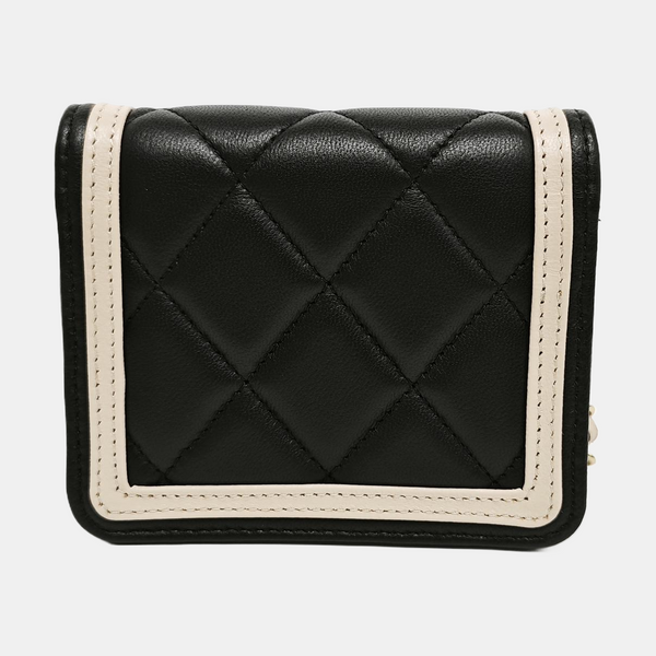 DIANA CC Quilted Lambskin Black