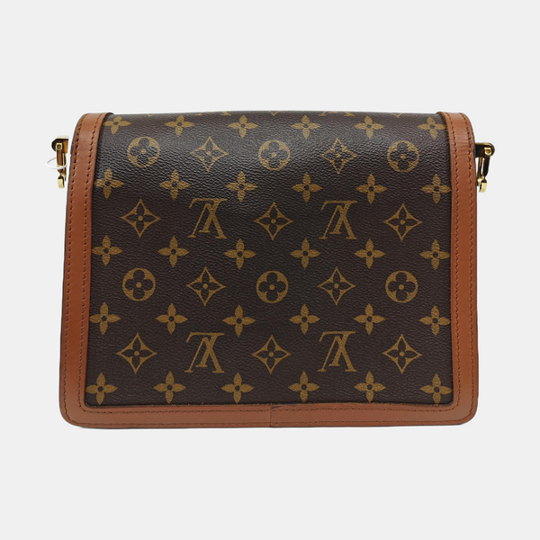 DAUPHINE MM Monogram Coated Canvas Brown