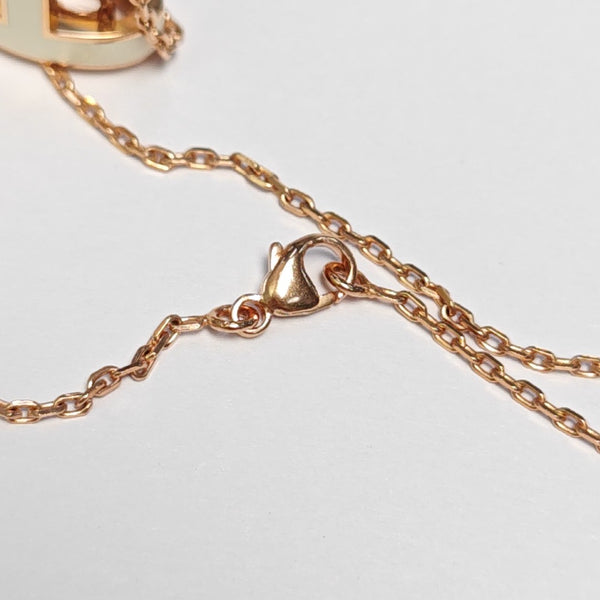 Pop H Metal Rose Gold Necklace