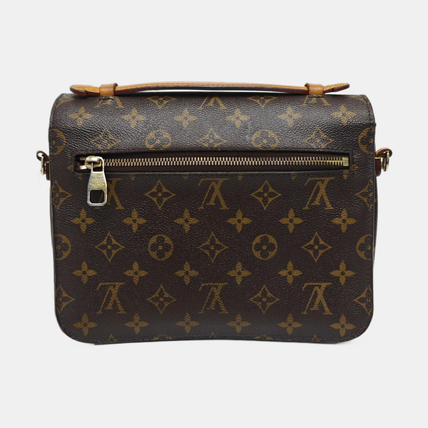 MÉTIS MM Monogram Coated Canvas Brown