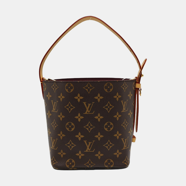 ALL IN BB Monogram Coated Canvas Brown