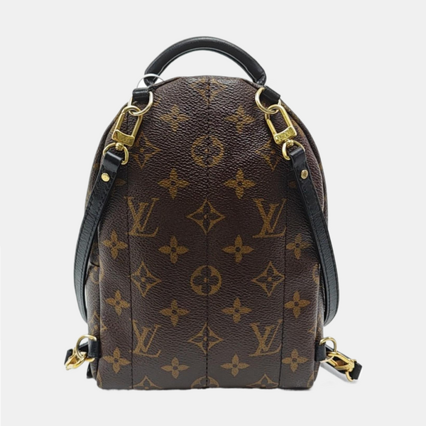 PALM SPRINGS Mini Monogram Coated Canvas Brown