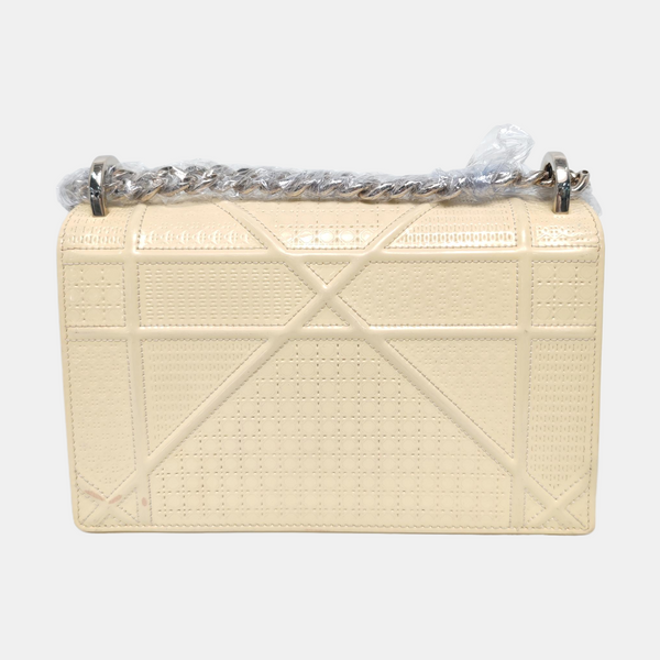 Diorama Small Cannage Calfskin Yellow