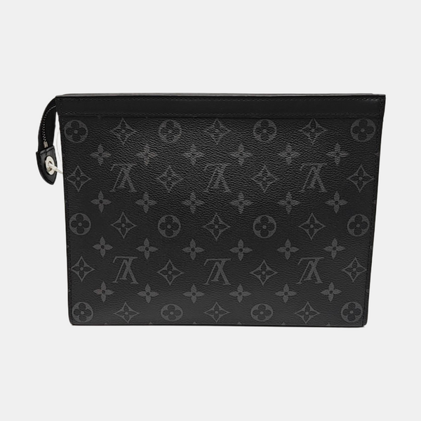 Pochette Voyag MM Monogram Coated Canvas Black