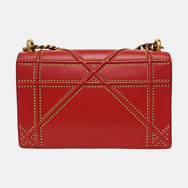Authenticated pre-owned Diorama Medium Lambskin Red - Shoulder Bag at Looply