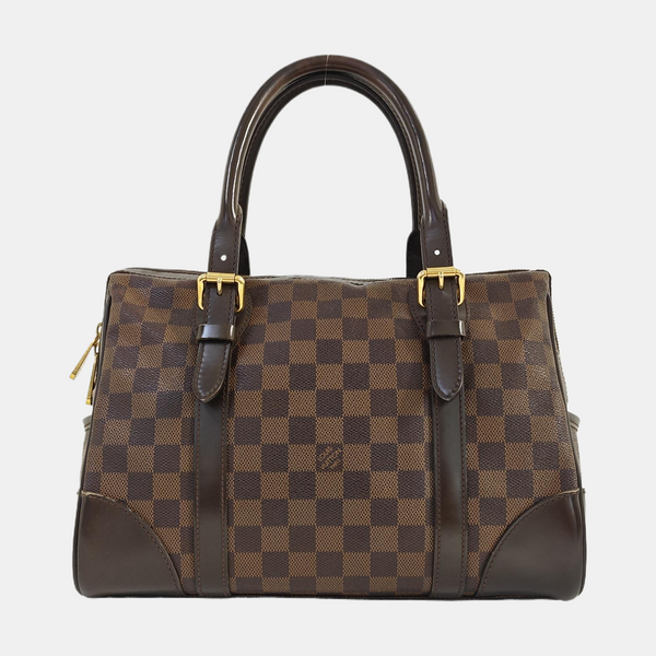 BERKELEY Damier Ebene Coated Canvas Brown