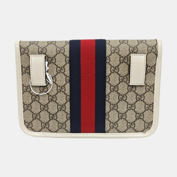 Ophidia Mini Monogram Coated Canvas Beige