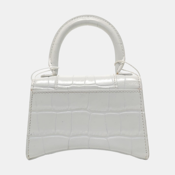 Hourglass Mini Calfskin White