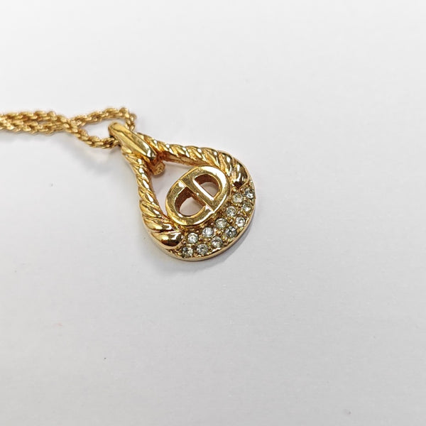 Twist Round Metal Gold Necklace