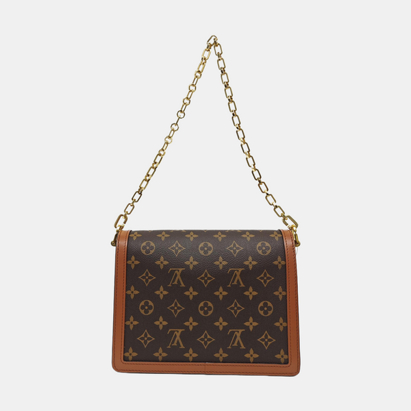 DAUPHINE MM Monogram Coated Canvas Brown
