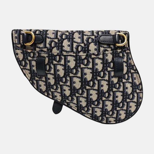 Saddle Mini Oblique Canvas Blue