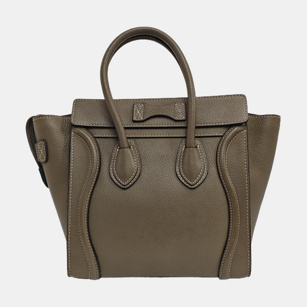 LUGGAGE Micro Calfskin Gray