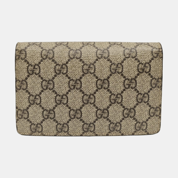 Dionysus Super Mini Monogram Coated Canvas Beige