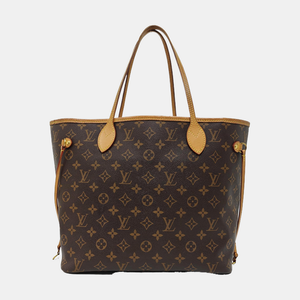 NEVERFULL MM Monogram Coated Canvas Brown