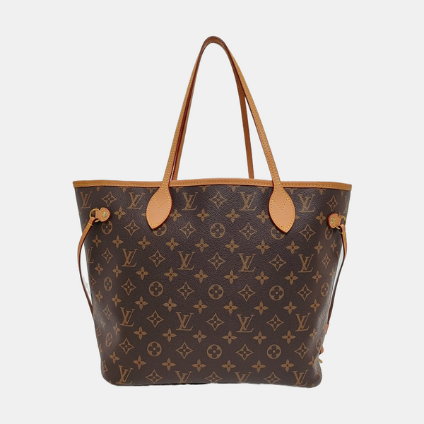 NEVERFULL MM Monogram Coated Canvas Brown