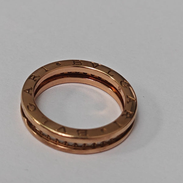 B.ZERO1 18k Rose Gold Ring EU 56