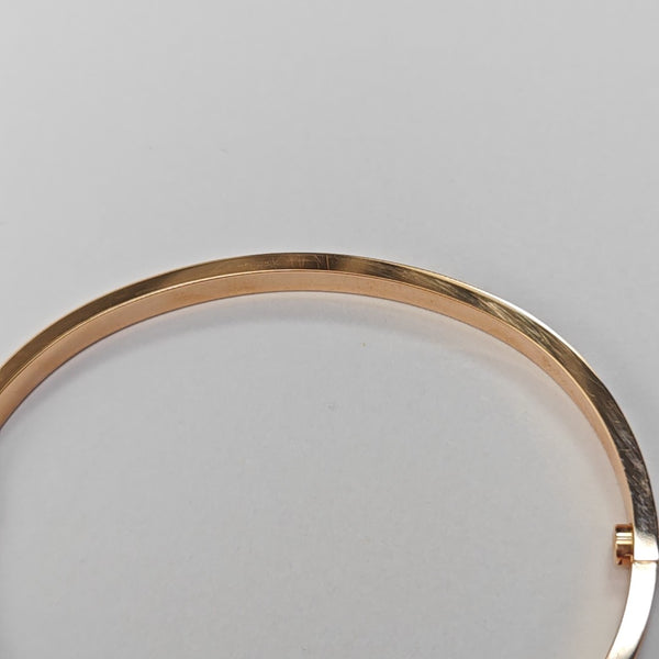 LOVE 18k Rose Gold Bangle