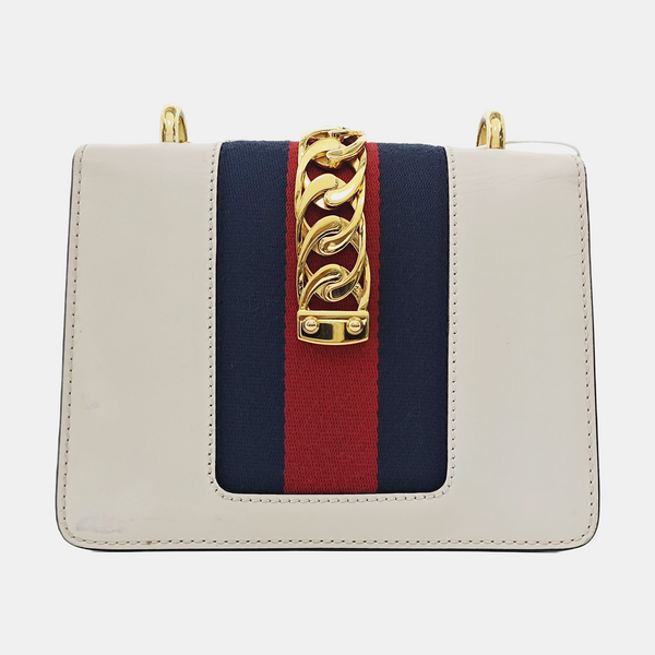 Sylvie Mini Calfskin White