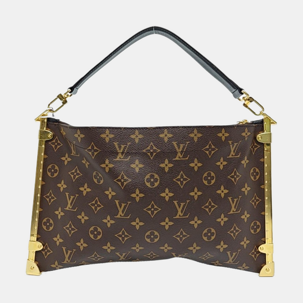 TRUNK Monogram Coated Canvas Brown