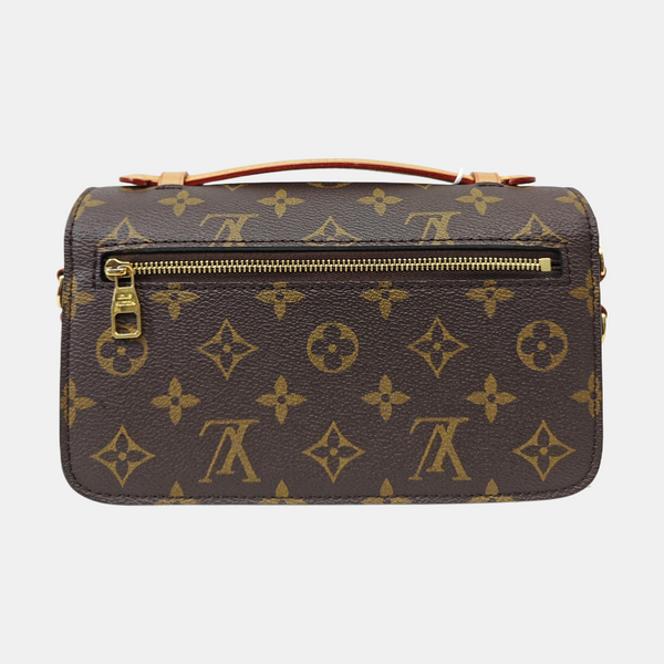 MÉTIS EAST WEST Monogram Coated Canvas Brown