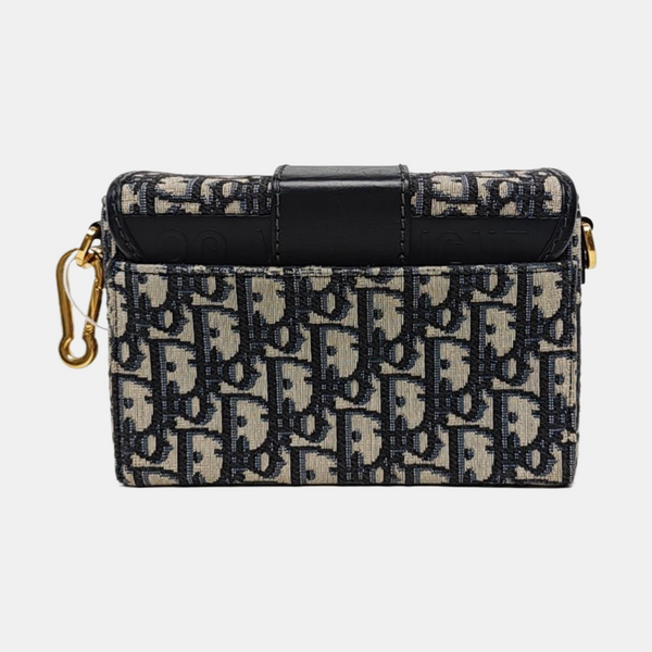 Authenticated pre-owned 30 Montaigne Oblique Canvas Blue - Shoulder Bag at Looply