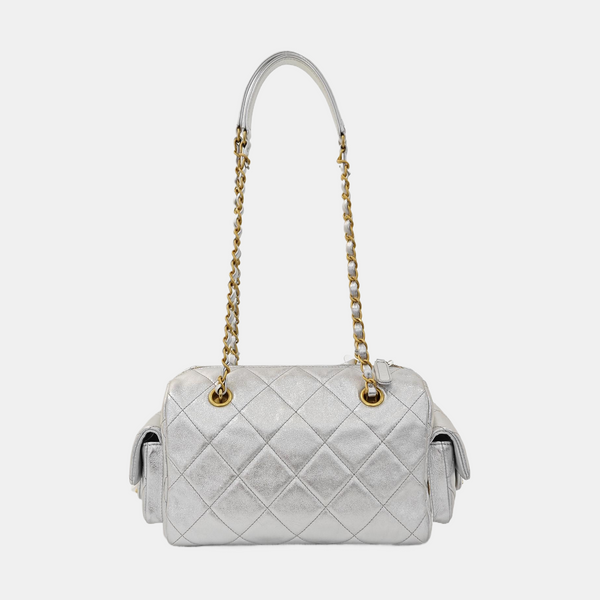 Quilted Calfskin Silver
