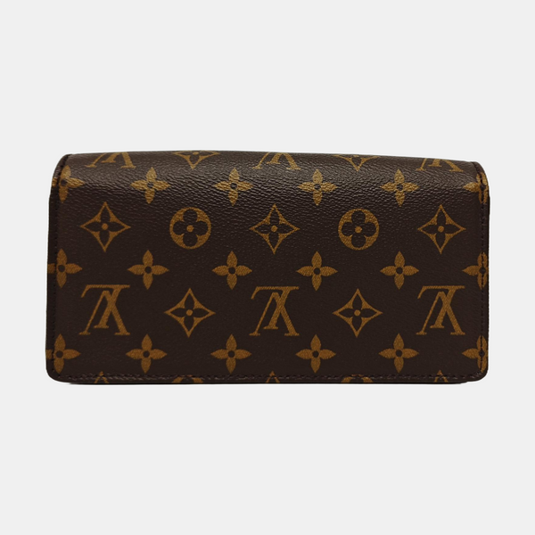 Lily Monogram Coated Canvas Brown