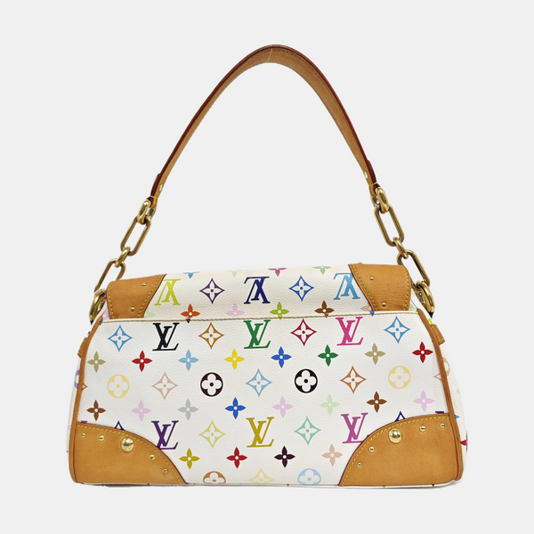 LV × TM BEVERLY MM Monogram Coated Canvas White