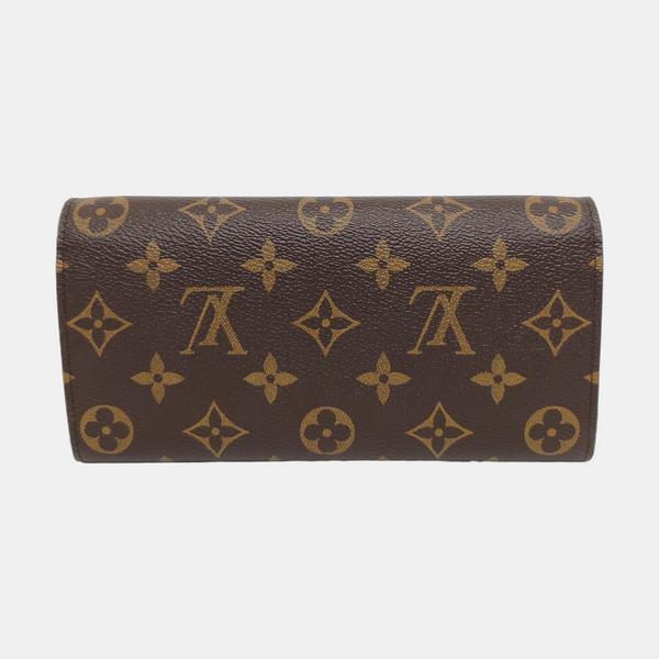 EMILIE Monogram Coated Canvas Brown Wallet