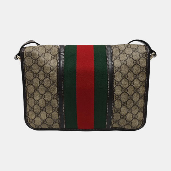 Monogram Coated Canvas Shoulder Bag Beige