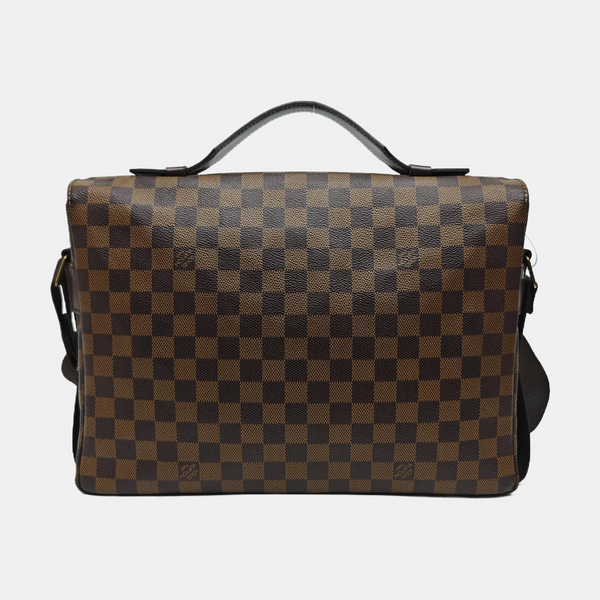 BROADWAY Damier Ebene Coated Canvas Brown