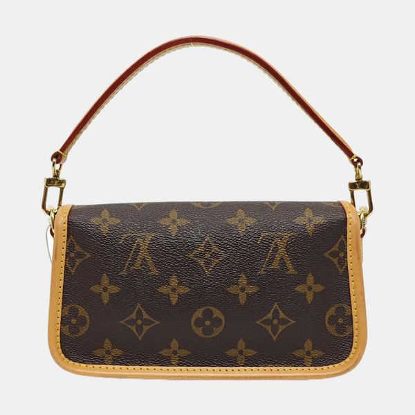 DIANE Nano Monogram Coated Canvas Brown