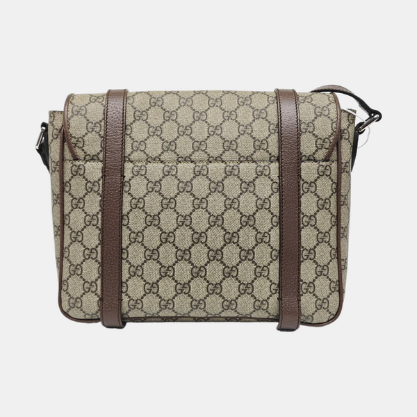 Monogram Coated Canvas Crossbody Bag Brown