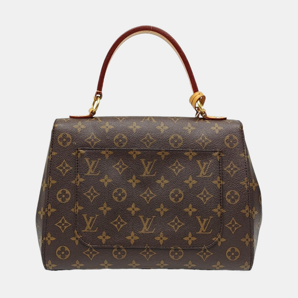CLUNY MM Monogram Coated Canvas Brown