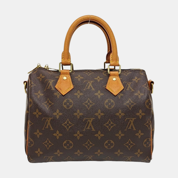 SPEEDY 25 Monogram Coated Canvas Brown