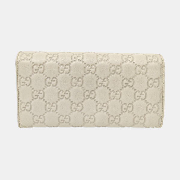 Lovely Monogram Calfskin White Wallet