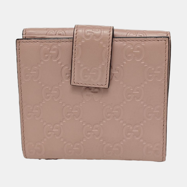 Monogram Calfskin Wallet Pink